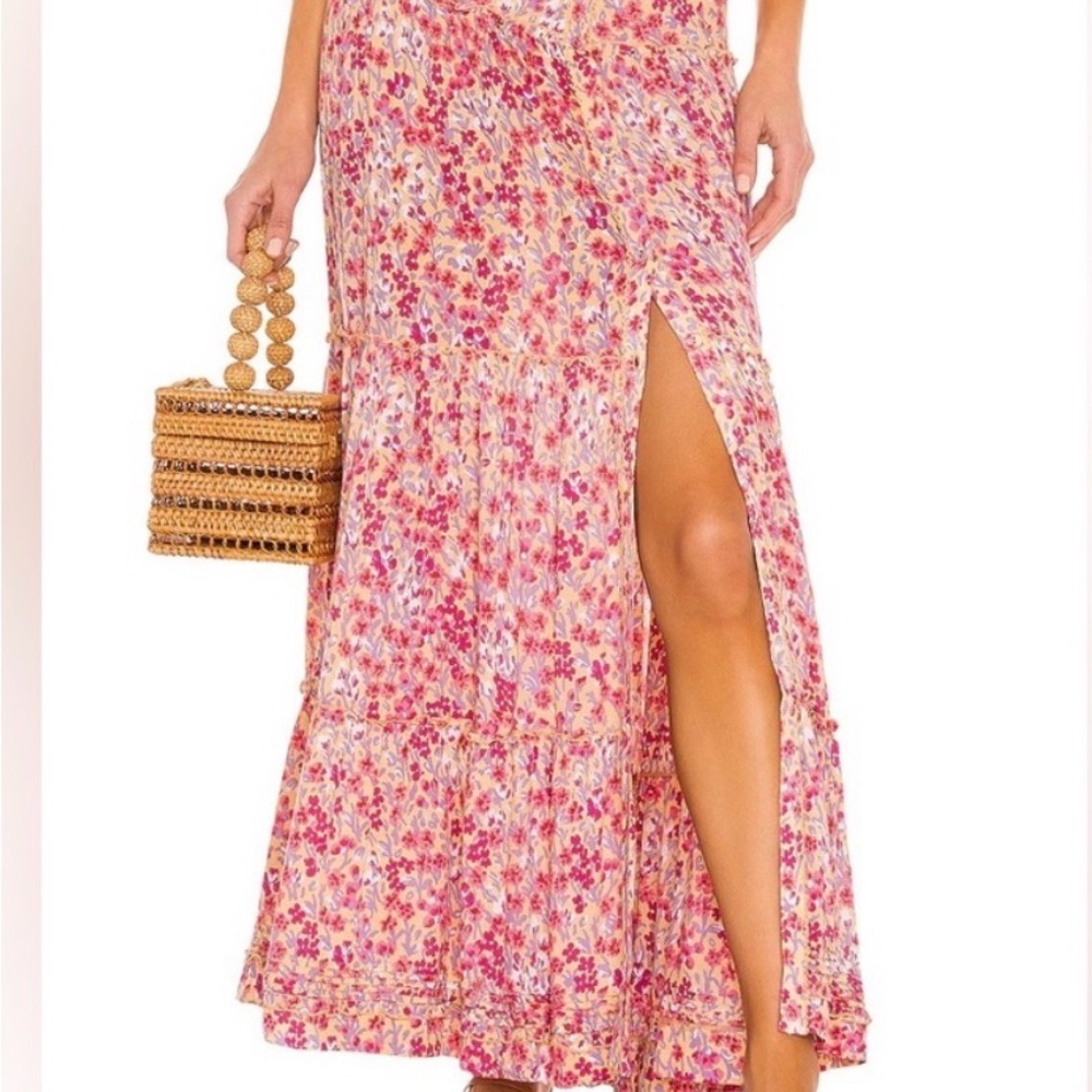 POUPETTE ST BARTH India Button Maxi Skirt S/M